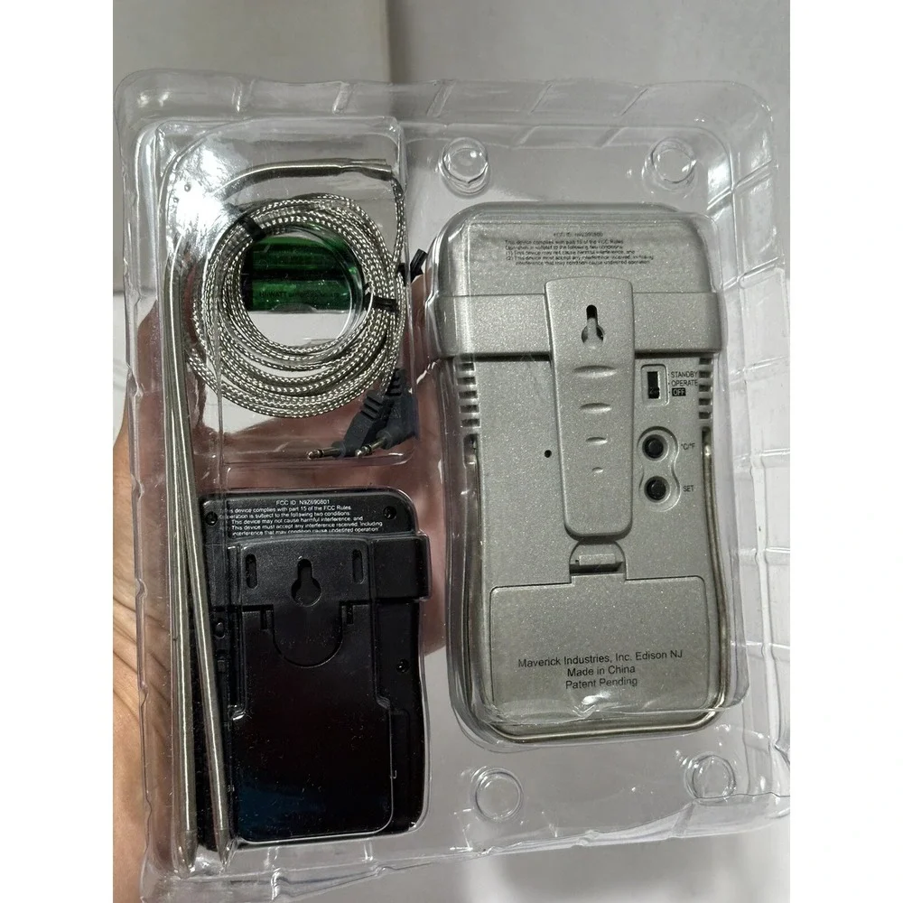 Remote Check By Maverick Wireless Thermometer Timer Transmitter Receiver Set